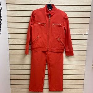 St John women pant suit Size Jacket Small Pants Size 10